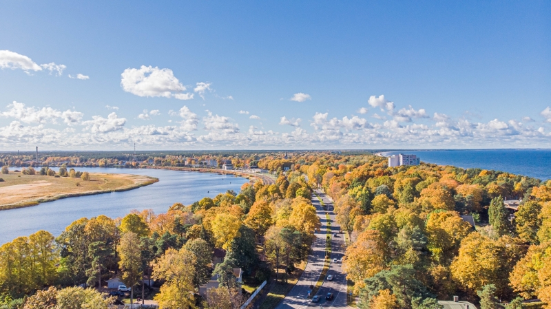 Rudens Jūrmala ar dronu