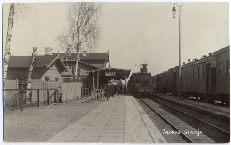 FOTO NO JŪRMALAS MUZEJA KRĀJUMA Slokas stacija atklāta 1877. gadā.