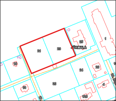 Ekrānuzņēmums no Valsts zemes dienesta datu publicēšanas portāla www.kadastrs.lv