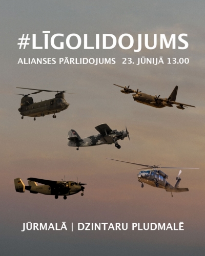 Virs Jūrmalas notiks militāro lidaparātu zemais pārlidojums